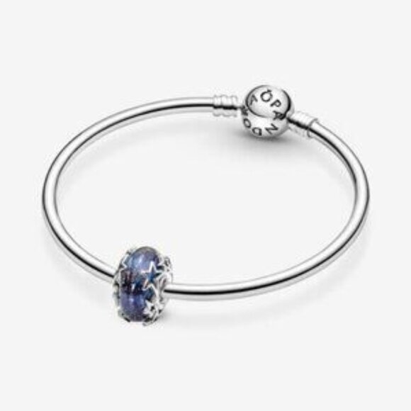Pandora Galaxy Blue & Star Murano Charm - Picture 5 of 6